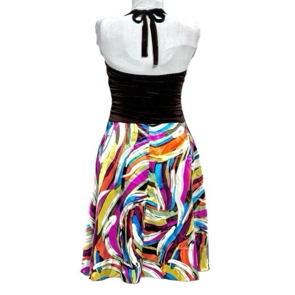 Vintage 90s Y2K Cleavage Handkerchief Pixie Fairy Halter Dress Medium - Picture 7 of 9